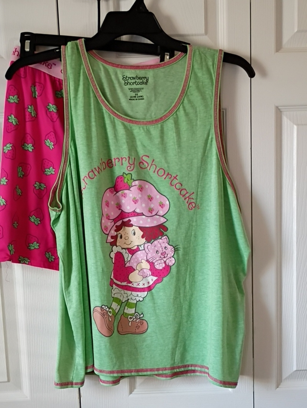 Strawberry Shortcake Pajama Set-Tank With Shorts 3X